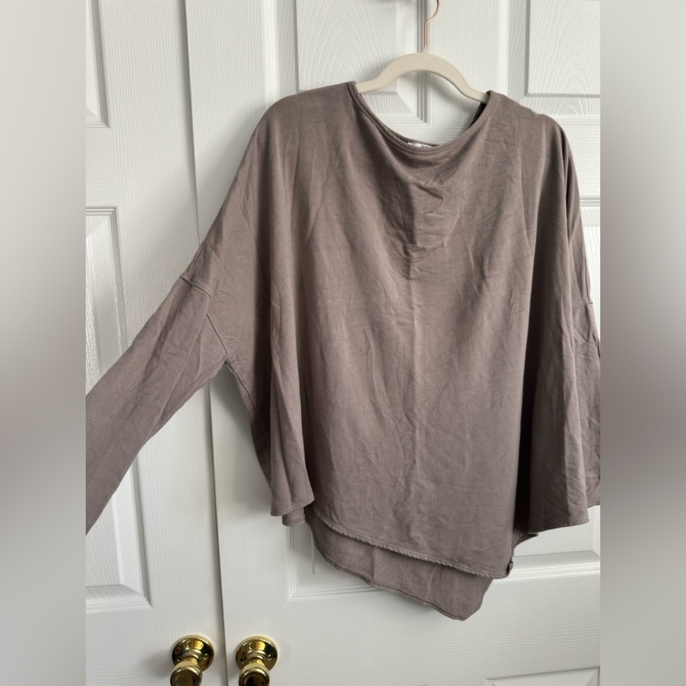 Helmut Lang Tan Long Sleeve Top